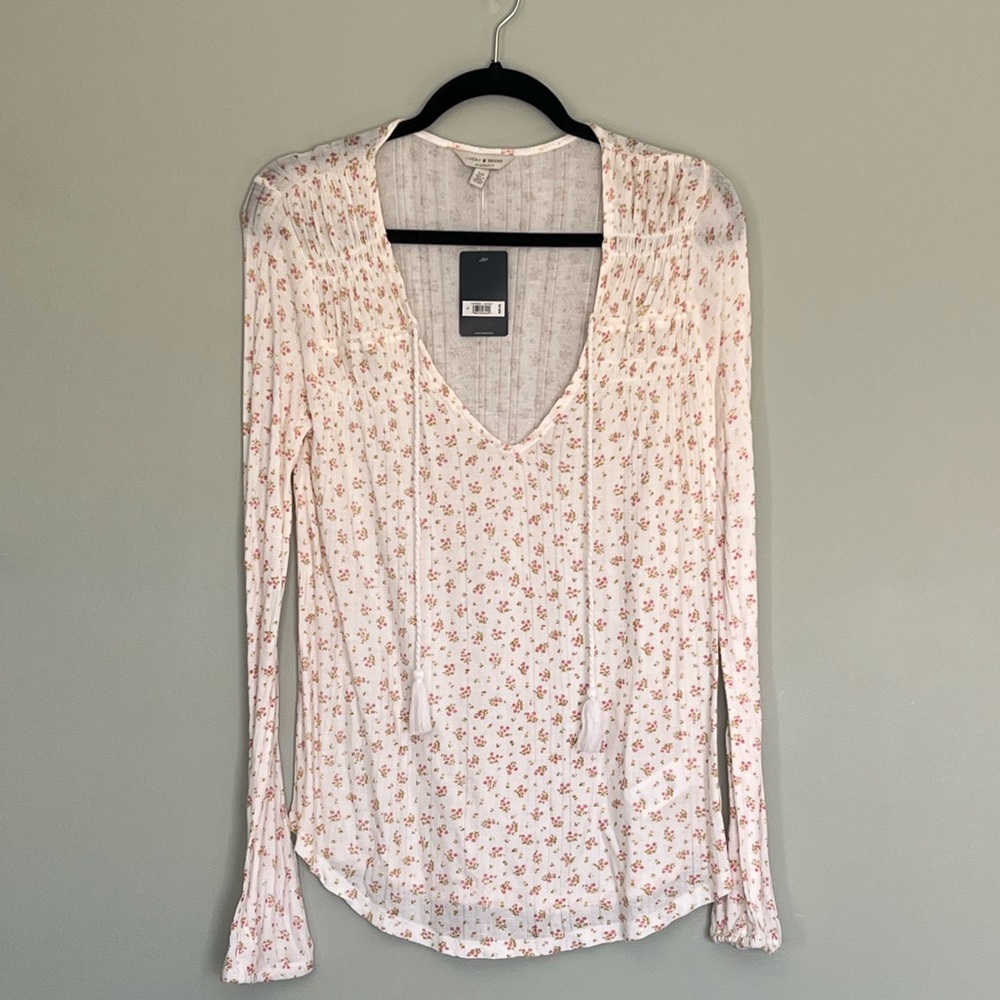 Lucky Brand long sleeve blouse- Size S